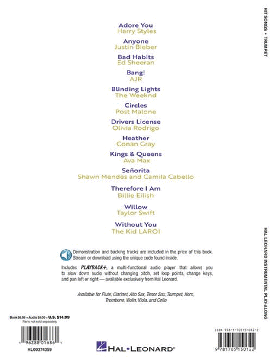 Hit Songs Trumpet Solo scores gallery preview page 7