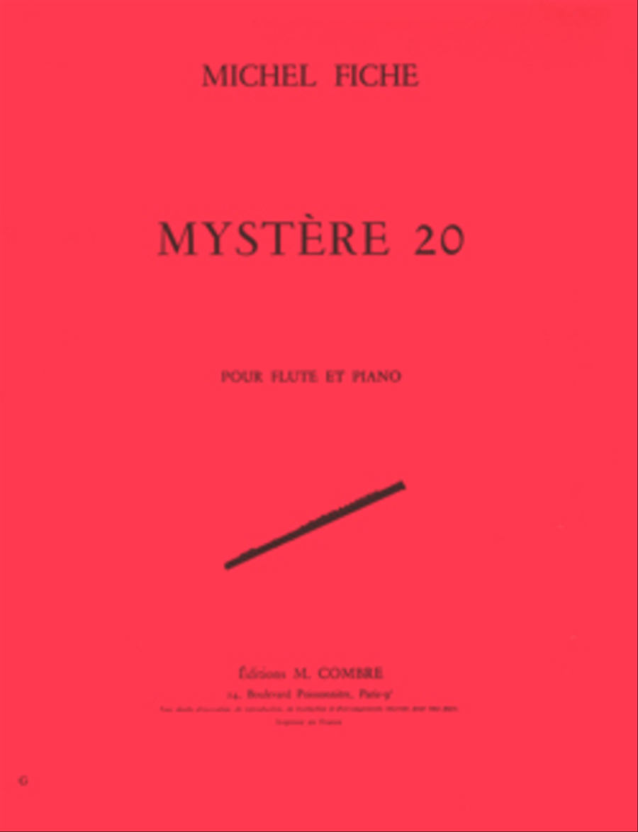 Mystere 20 Flute Solo scores gallery preview page 1