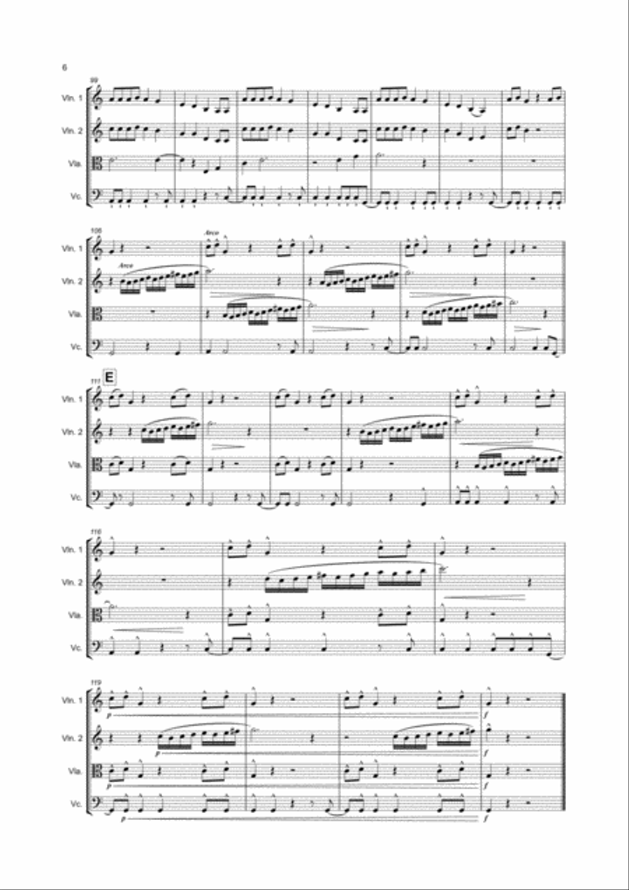 Shake It Off String Quartet scores gallery preview page 6