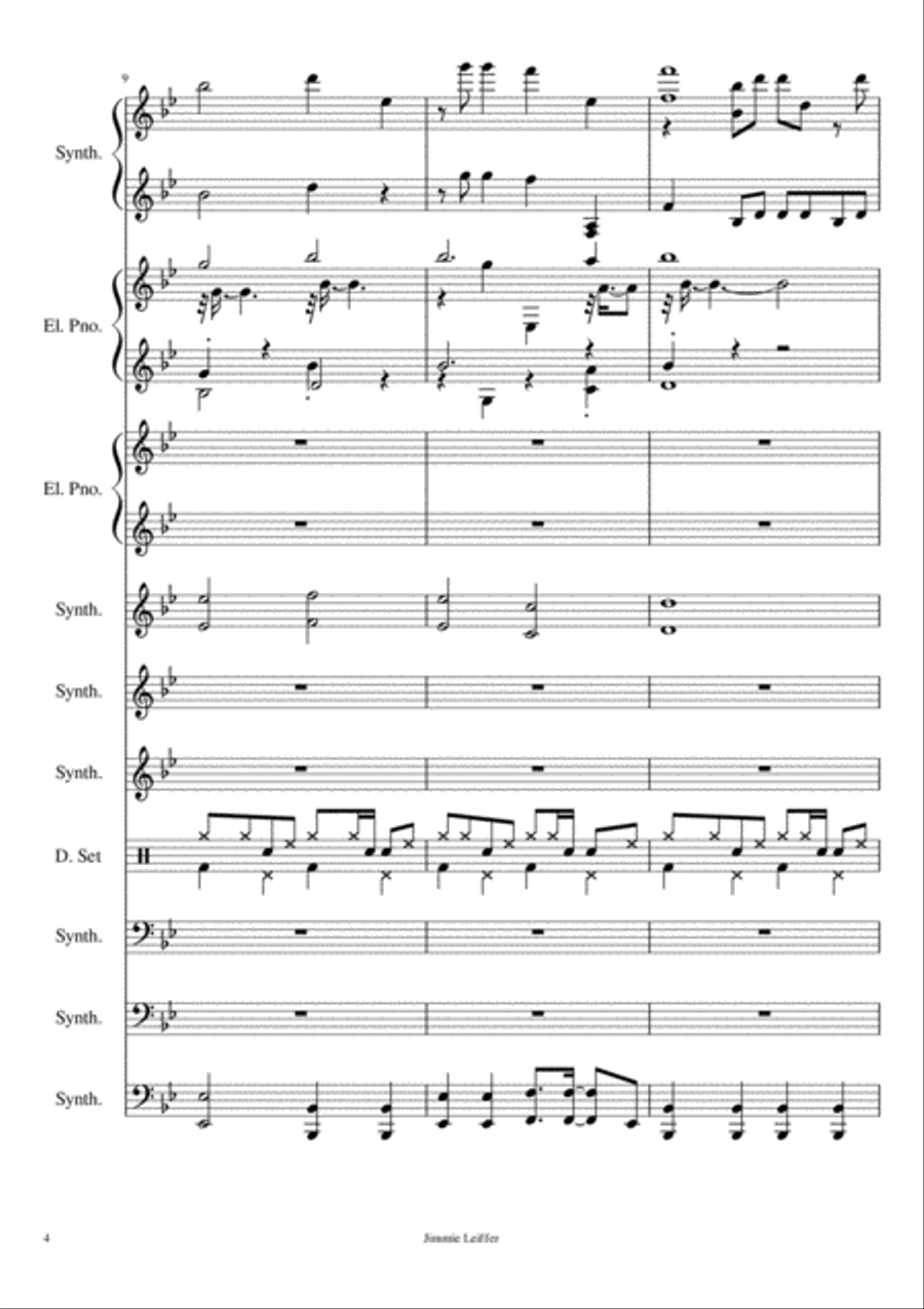 Joyous Synthesizer Small Ensemble scores gallery preview page 4