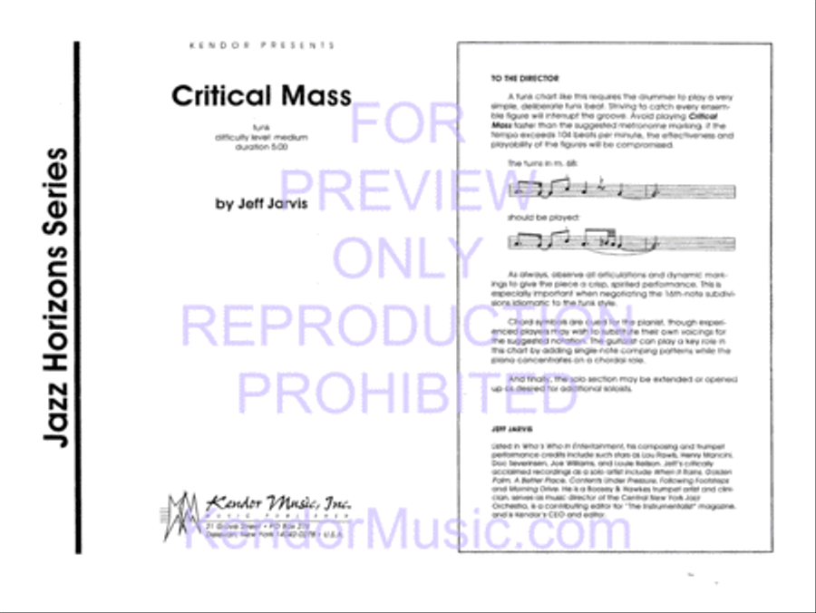 Critical Mass Jazz Ensemble scores gallery preview page 2