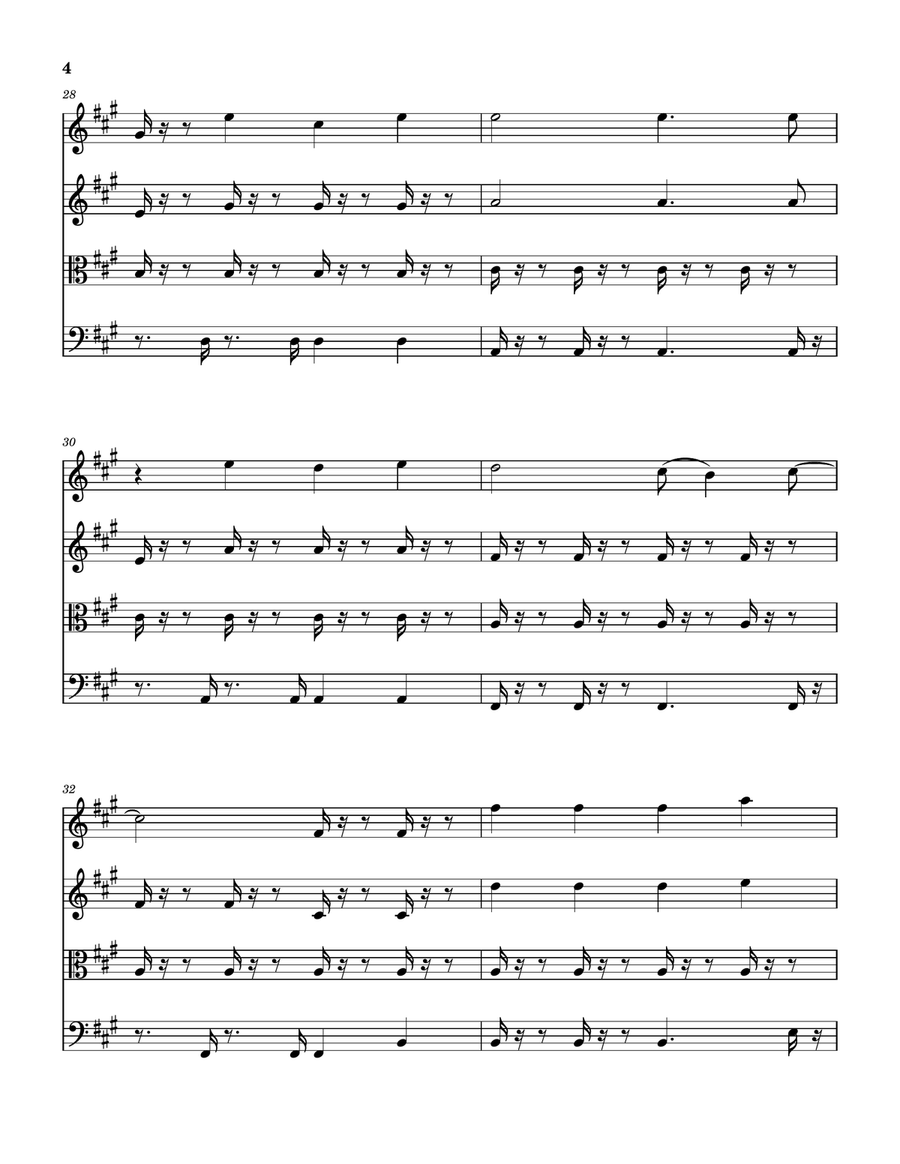 Christmas Isn't Christmas 'til You Get Here String Quartet scores gallery preview page 5