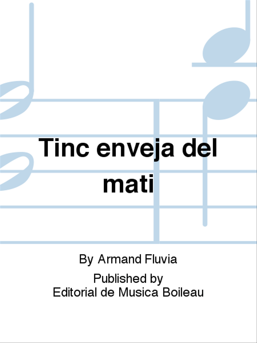 Tinc enveja del mati Voice Solo scores gallery preview page 1