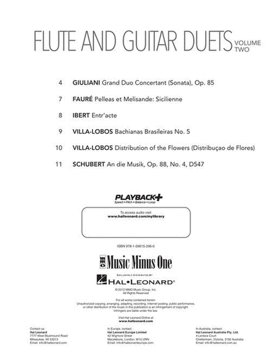 Duets for Flute & Guitar - Vol. 2 image number null