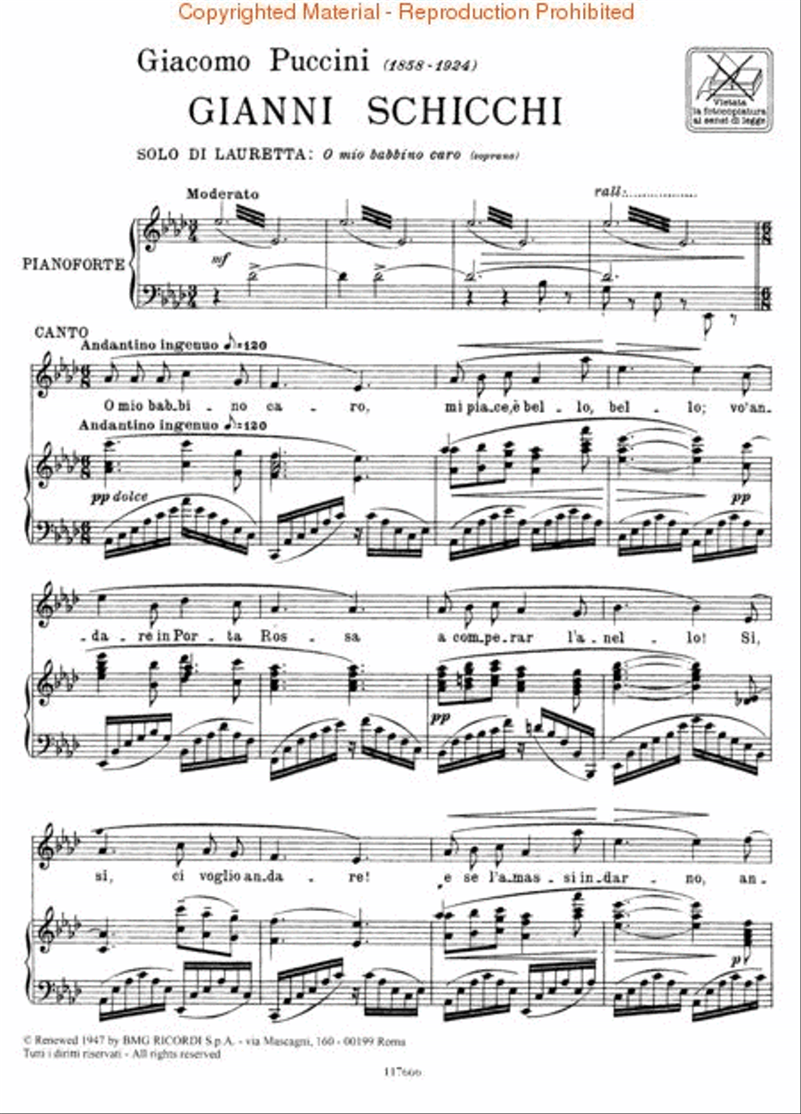 O mio babbino caro (from Gianni Schicchi) Voice scores gallery preview page 2
