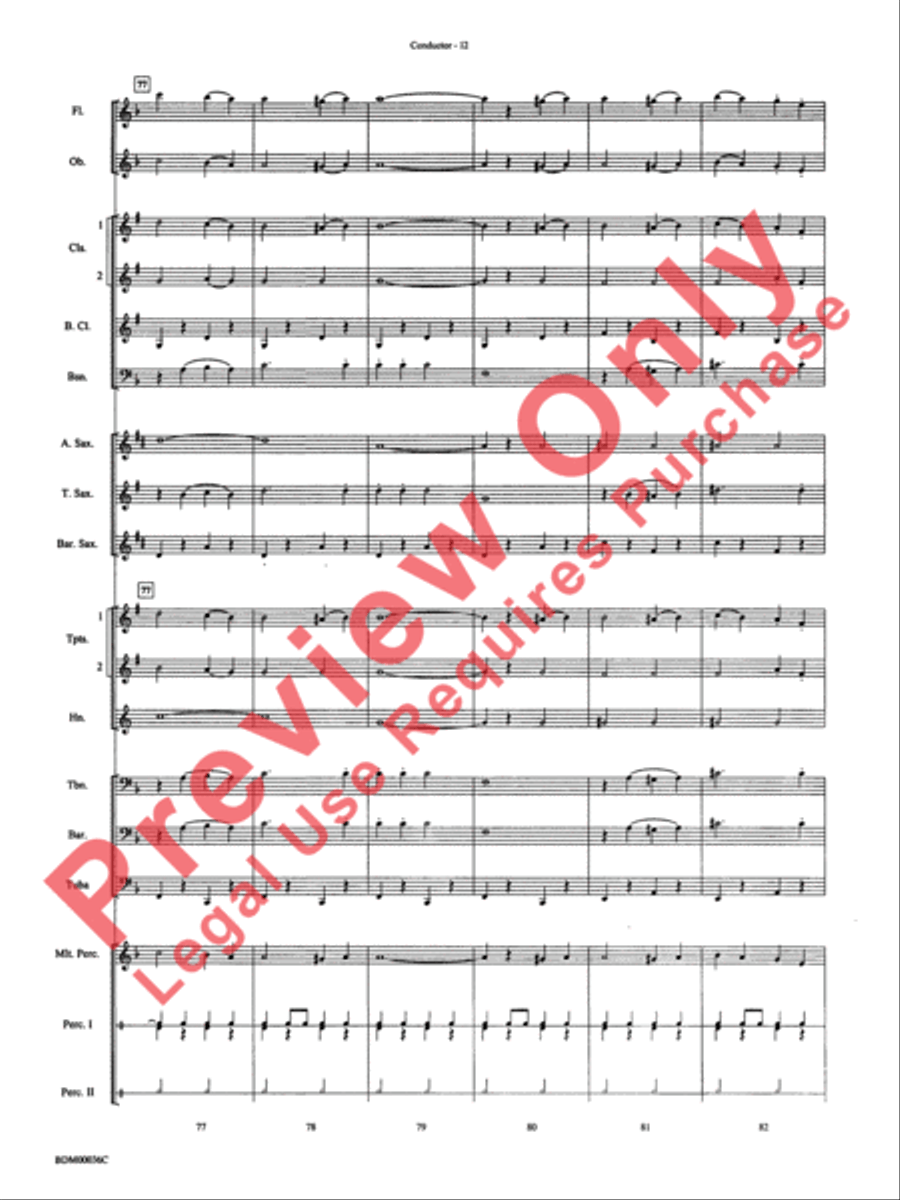 The Stars and Stripes Forever Concert Band scores gallery preview page 14