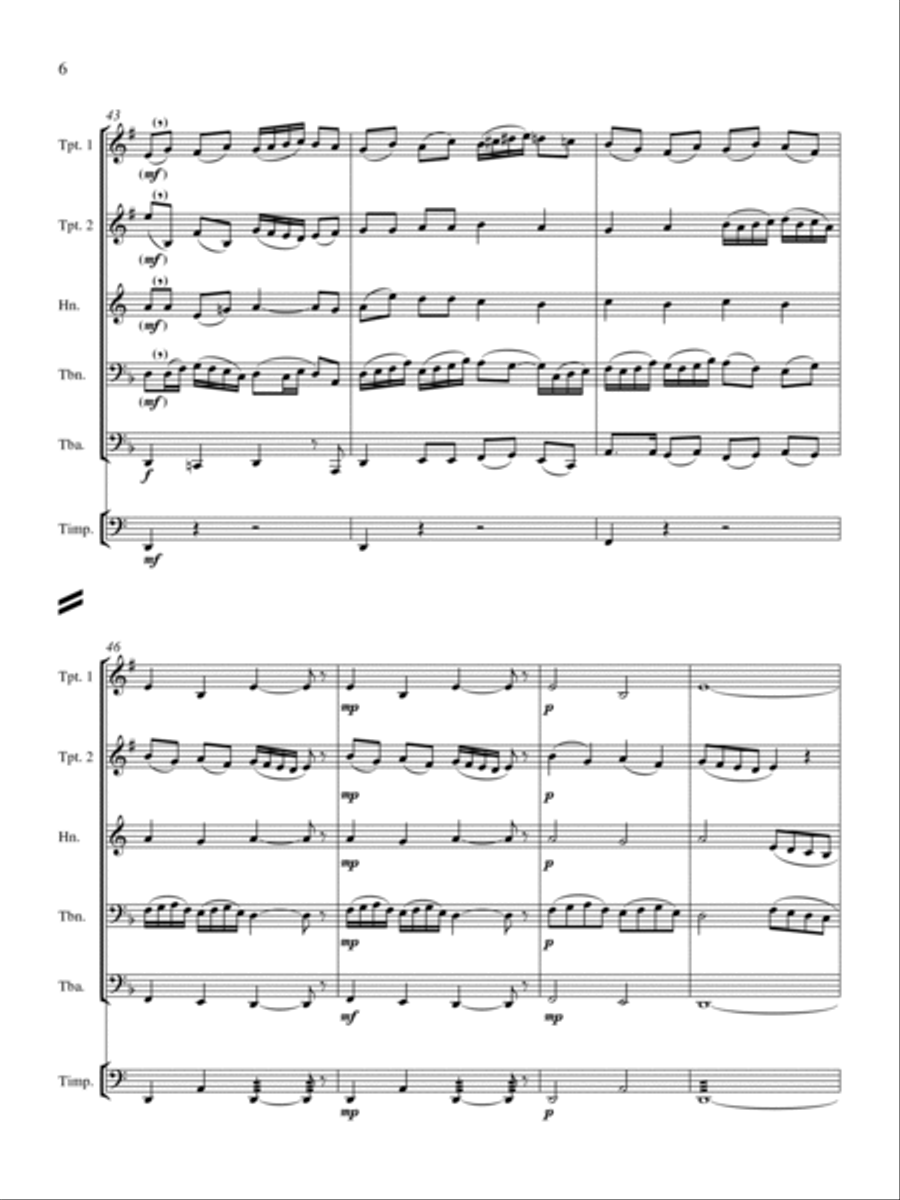Fanfare, Tango, and Fughetta on Hebrew Themes Percussion scores gallery preview page 6