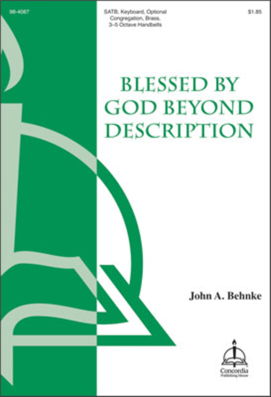 Blessed by God Beyond Description 4-Part scores gallery preview page 1