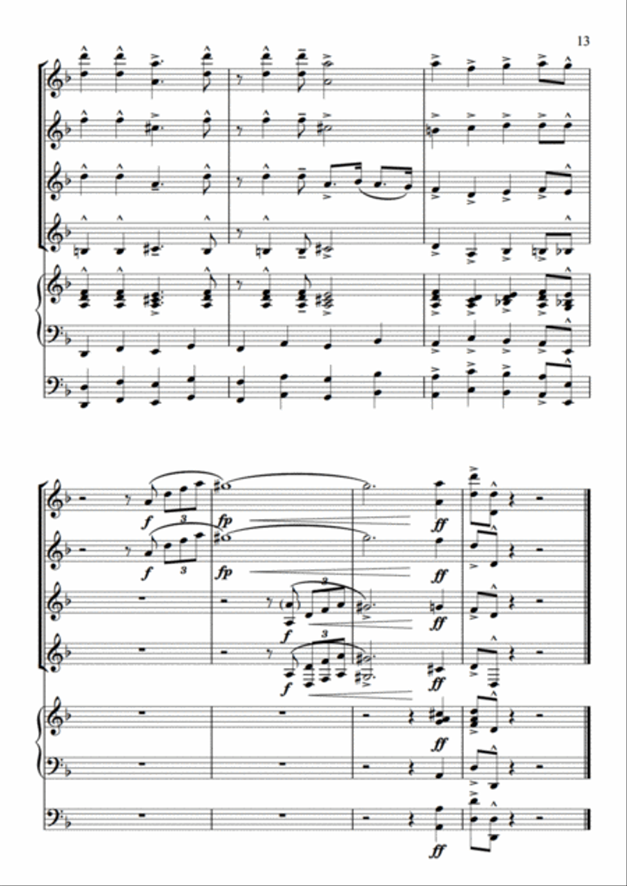 Sing, Sing, Sing, Sing (Ev'rybody Starts To Sing) Sing, Sing, Sing, Sing (Ev'rybody Starts To Sing) Set of Parts scores gallery preview page 12