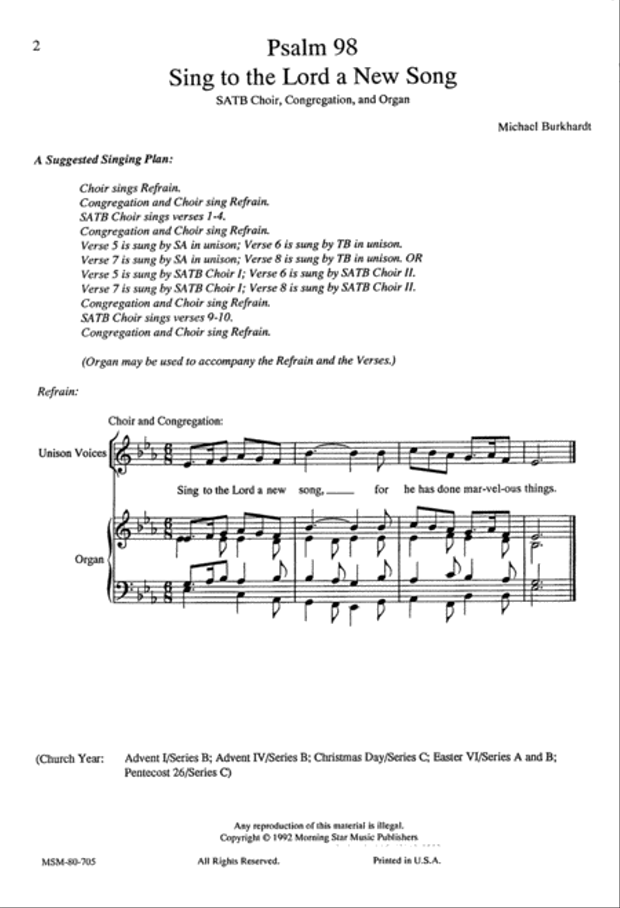 Three Psalm Settings 4-Part scores gallery preview page 2