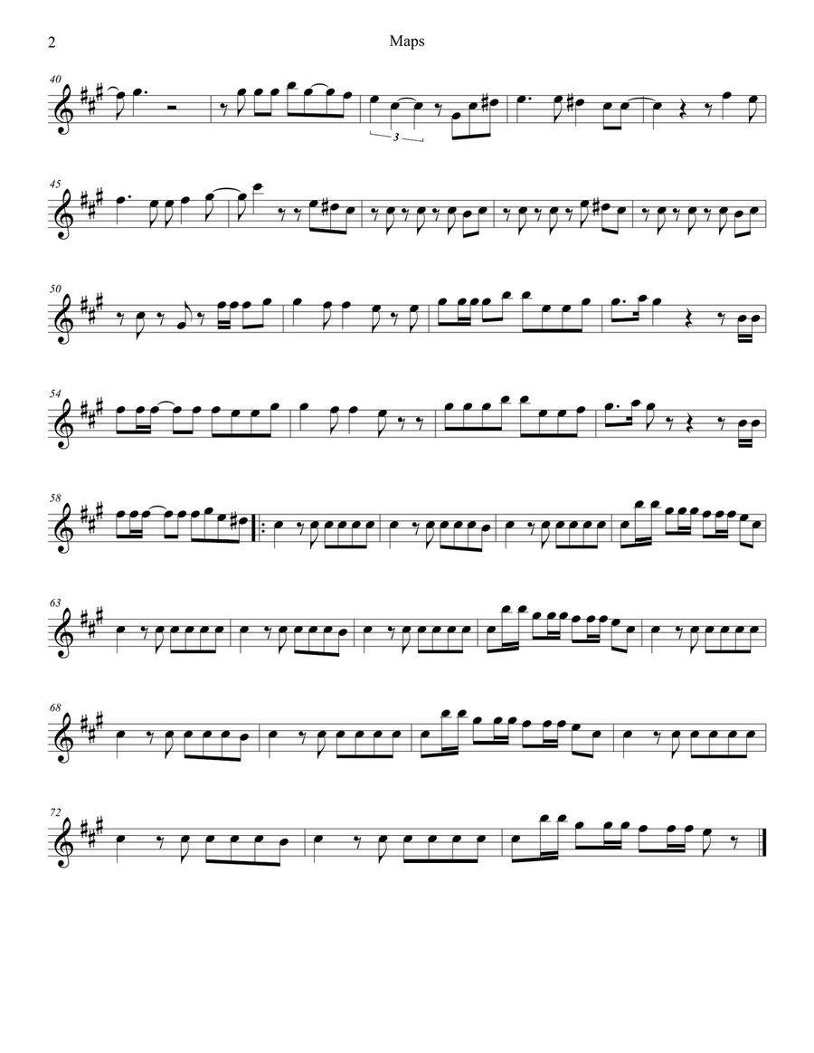 Maps String Quartet scores gallery preview page 2