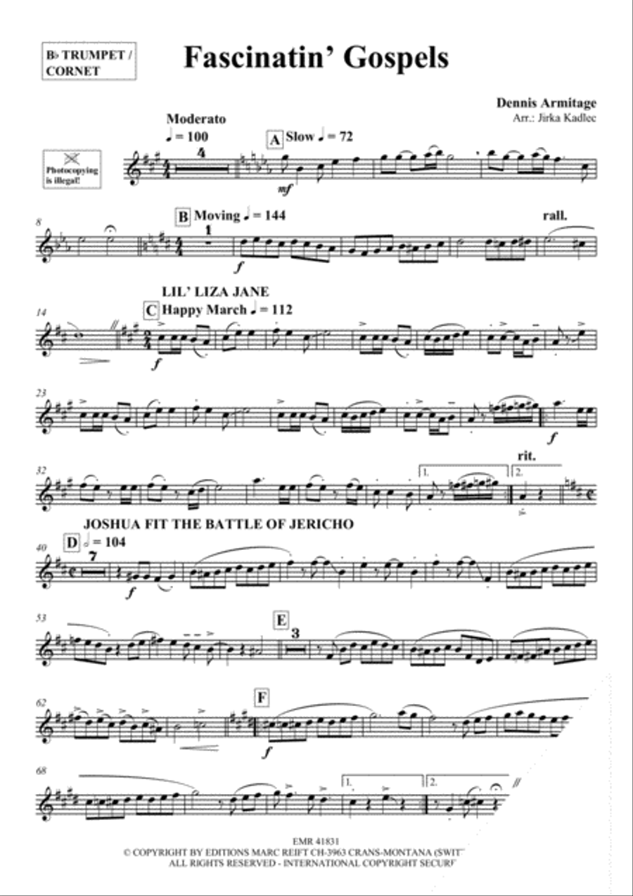 Fascinatin' Gospels Fascinatin' Gospels Cornet scores gallery preview page 3