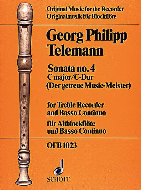Sonata No. 4 in C Major (Treble Recorder / Basso Continuo)