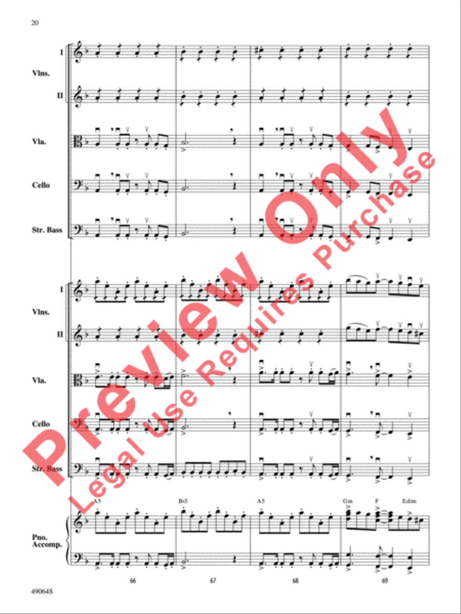 Wood's Bolero String Orchestra scores gallery preview page 21