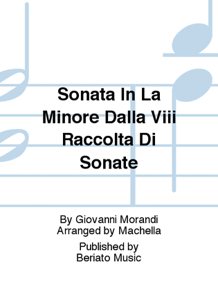 Sonata In La Minore Dalla Viii Raccolta Di Sonate