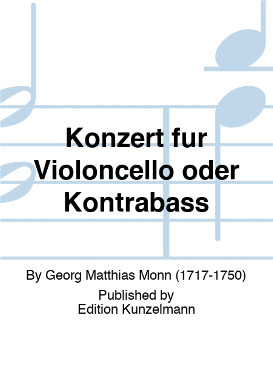 Concerto for cello or double bass Double Bass scores gallery preview page 1