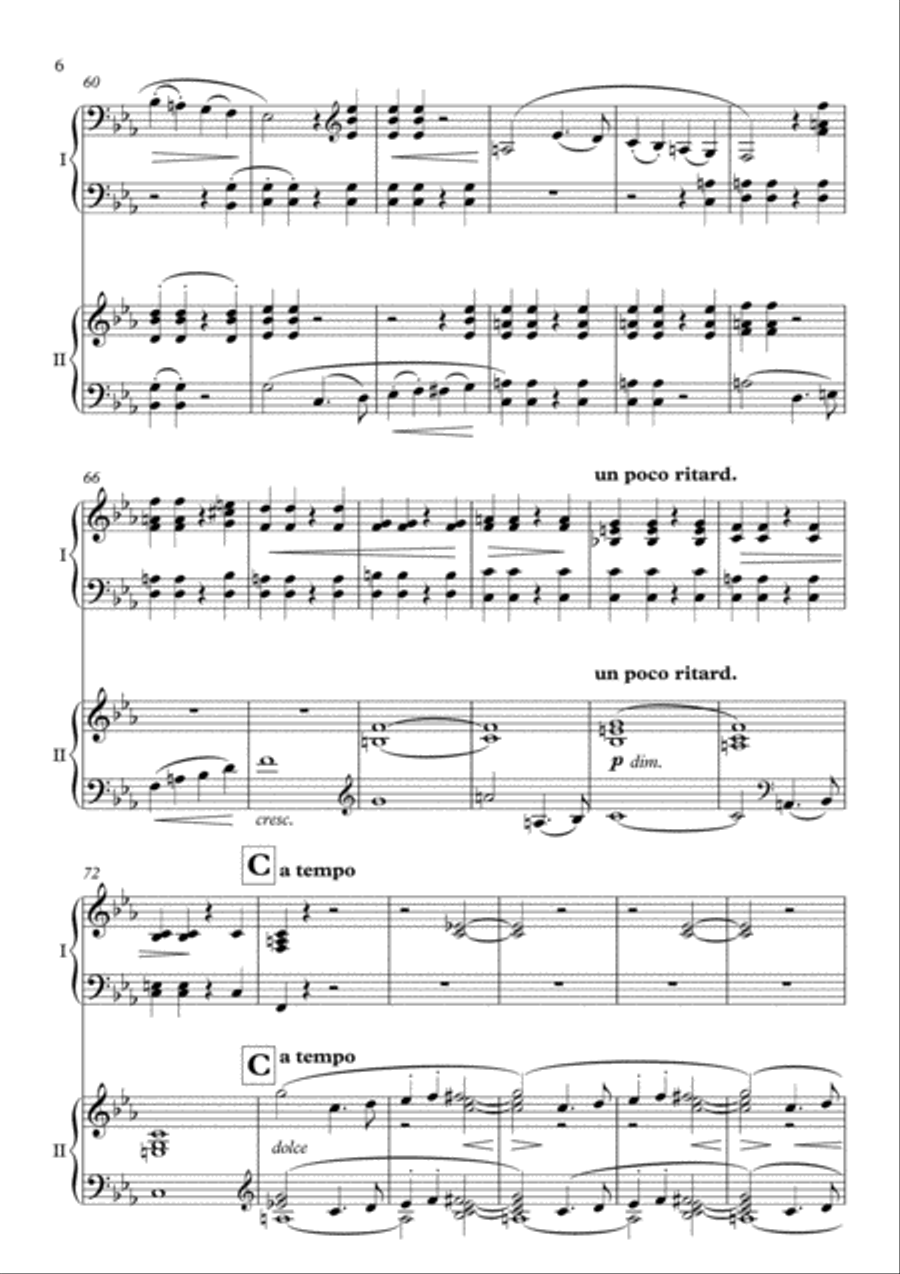 Sonata for Two Pianos (after Quintet Op. 44) 2 Pianos, 4-Hands scores gallery preview page 6