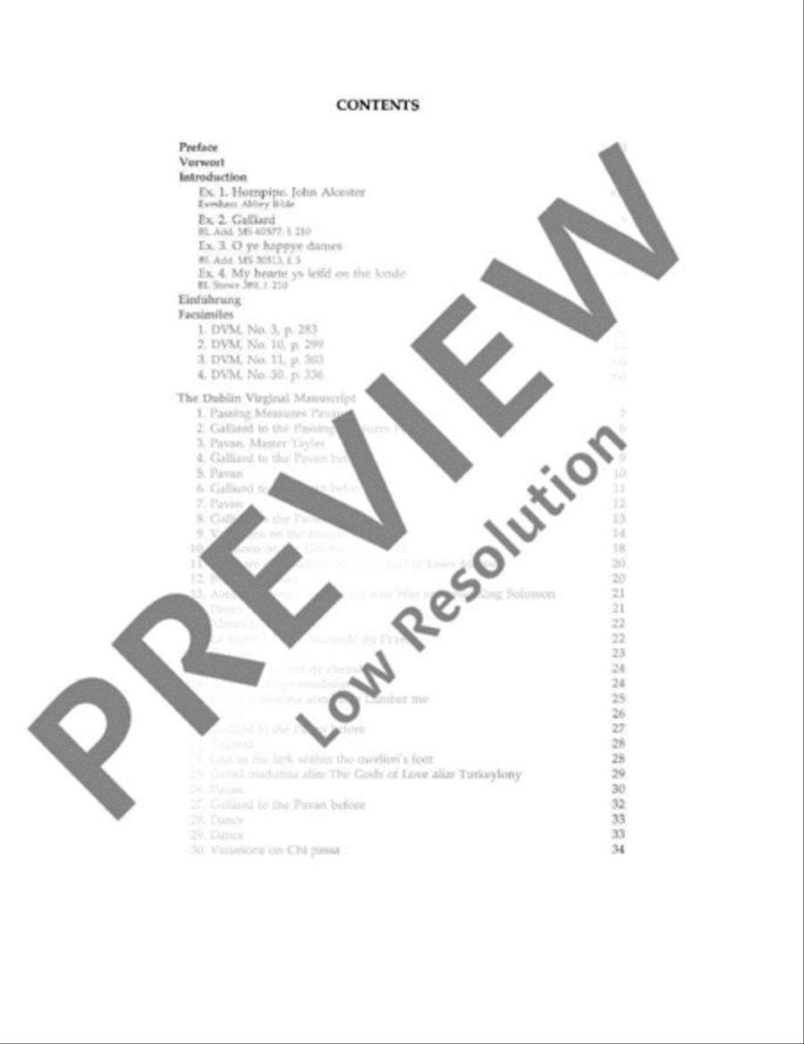 The Dublin Virginal Manuscript Harpsichord scores gallery preview page 6