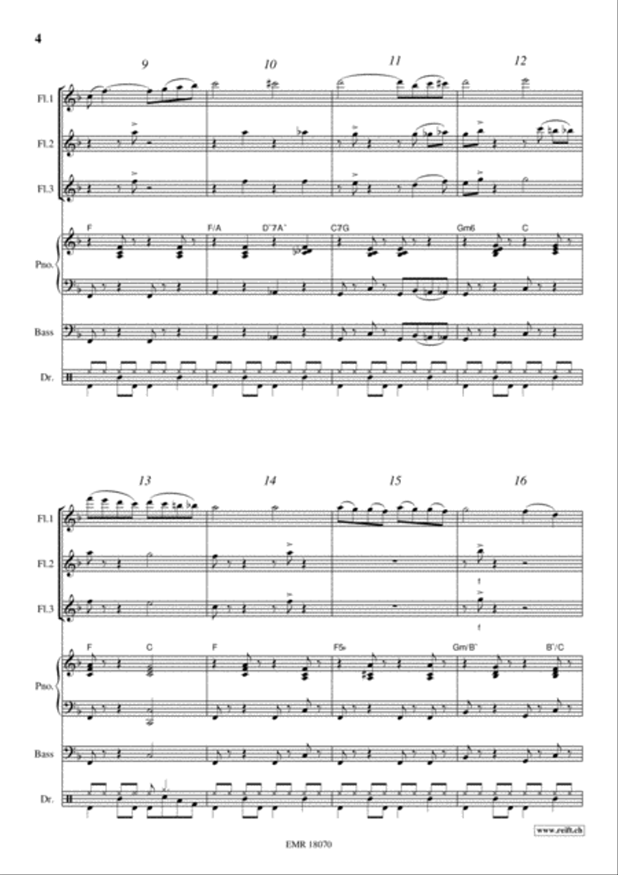 Swanee Swanee Flute scores gallery preview page 4