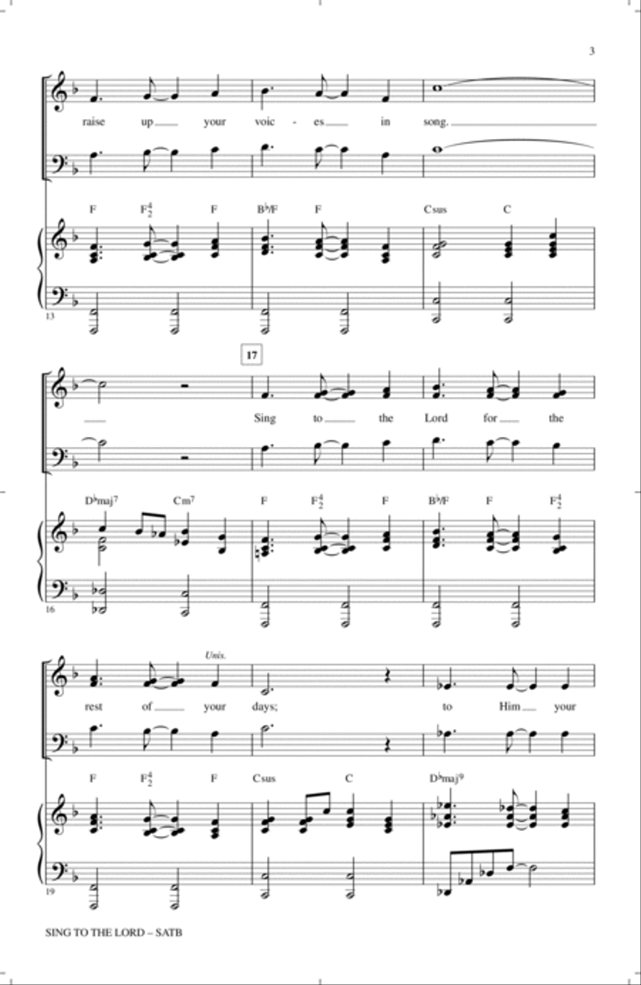 Praise To The Lord, The Almighty 4-Part scores gallery preview page 2