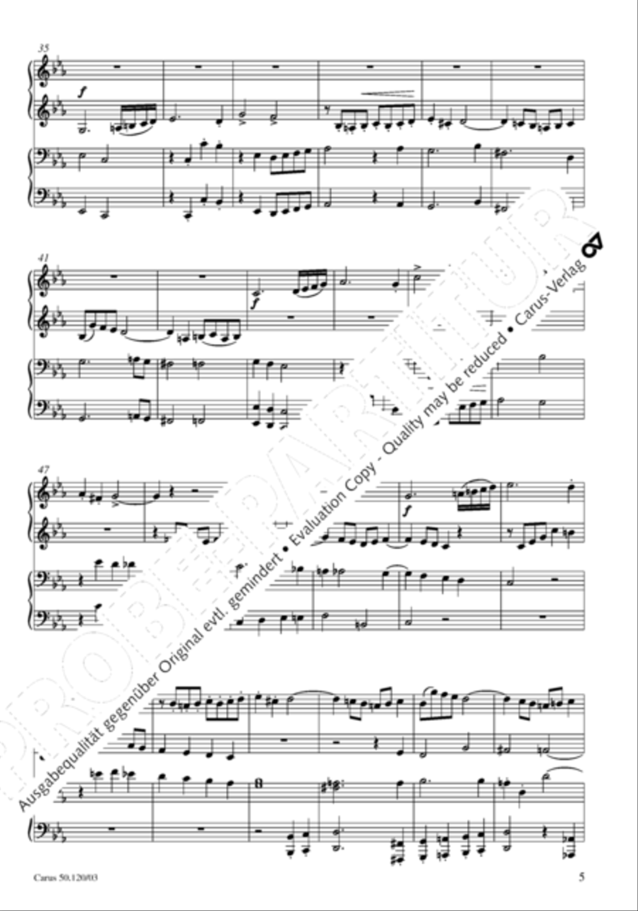 Christoforus + Das Tochterlein des Jairus (Gesamtausgabe, Bd. 9) 4-Part scores gallery preview page 6