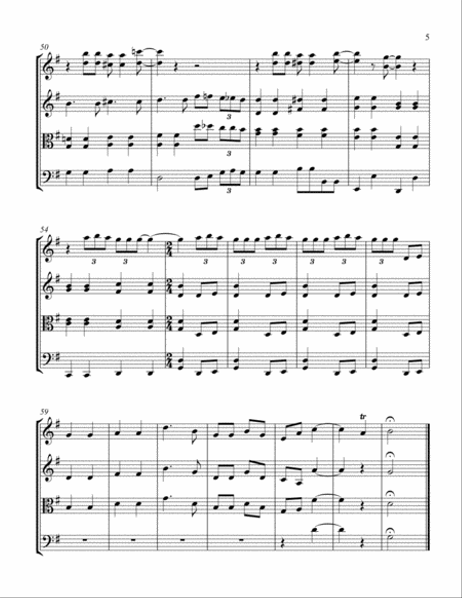 All You Need Is Love String Quartet scores gallery preview page 5
