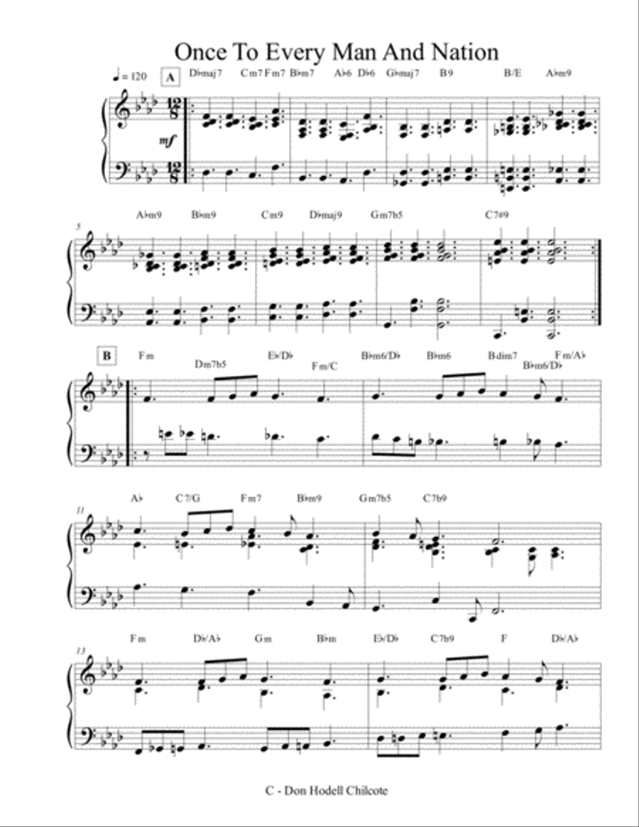 Once To Every Man And Nation Jazz Ensemble scores gallery preview page 2