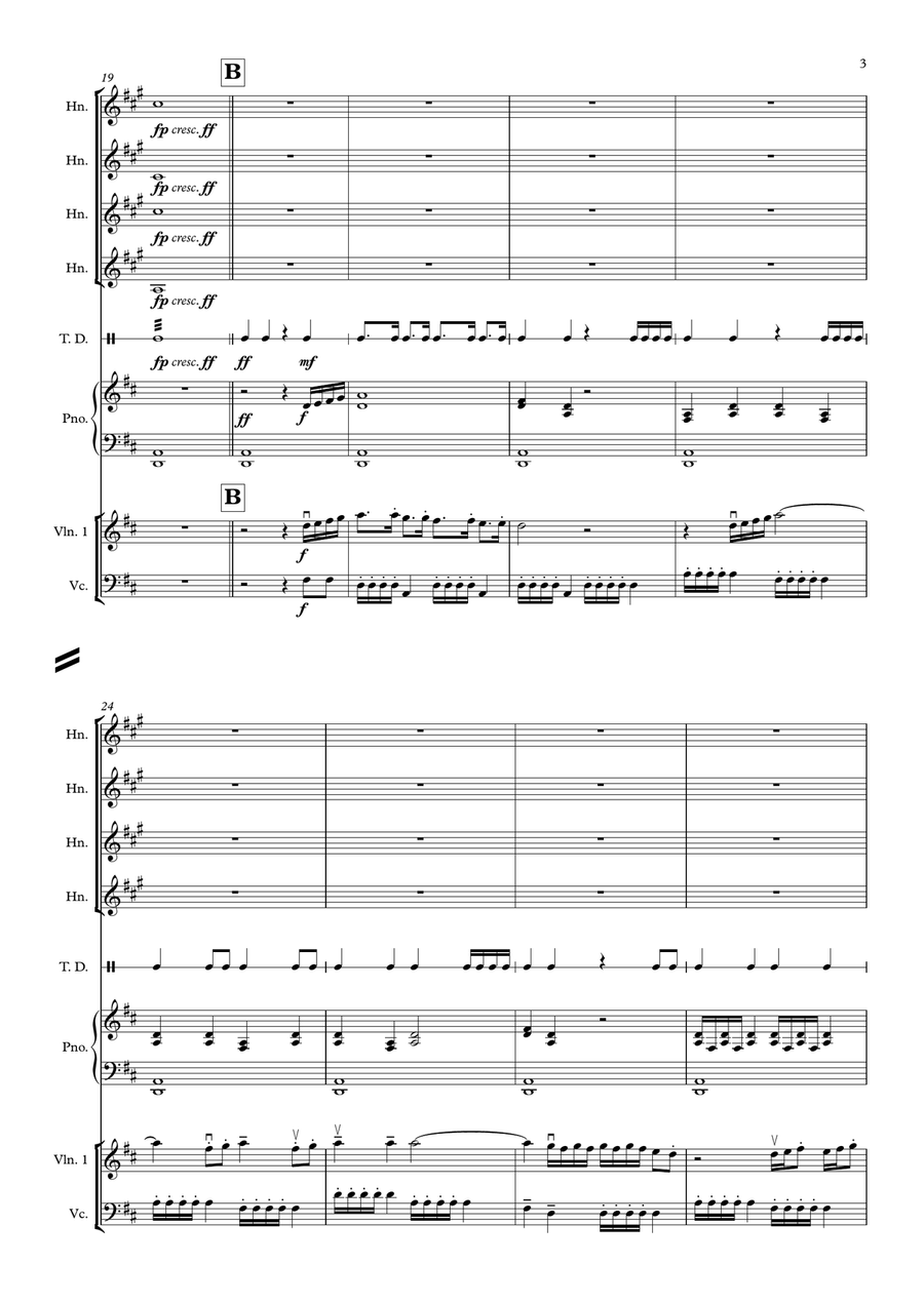 Monteverdi - L'orfeo Toccata FULL SCORE Chamber Orchestra scores gallery preview page 3