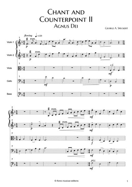 Chant and Counterpoint II - Agnus Dei