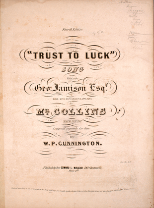 Trust to Luck. Song