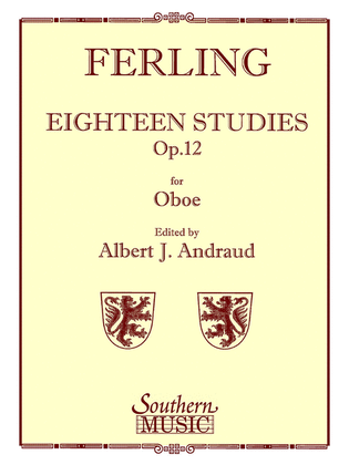 Book cover for 18 Studies, Op. 12