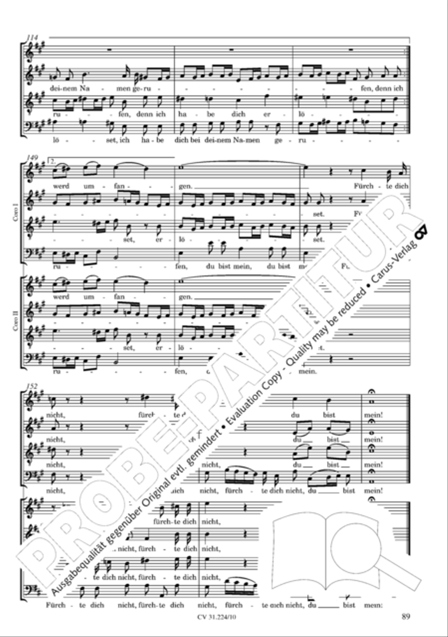 The complete motets (without Bc) Choir scores gallery preview page 96