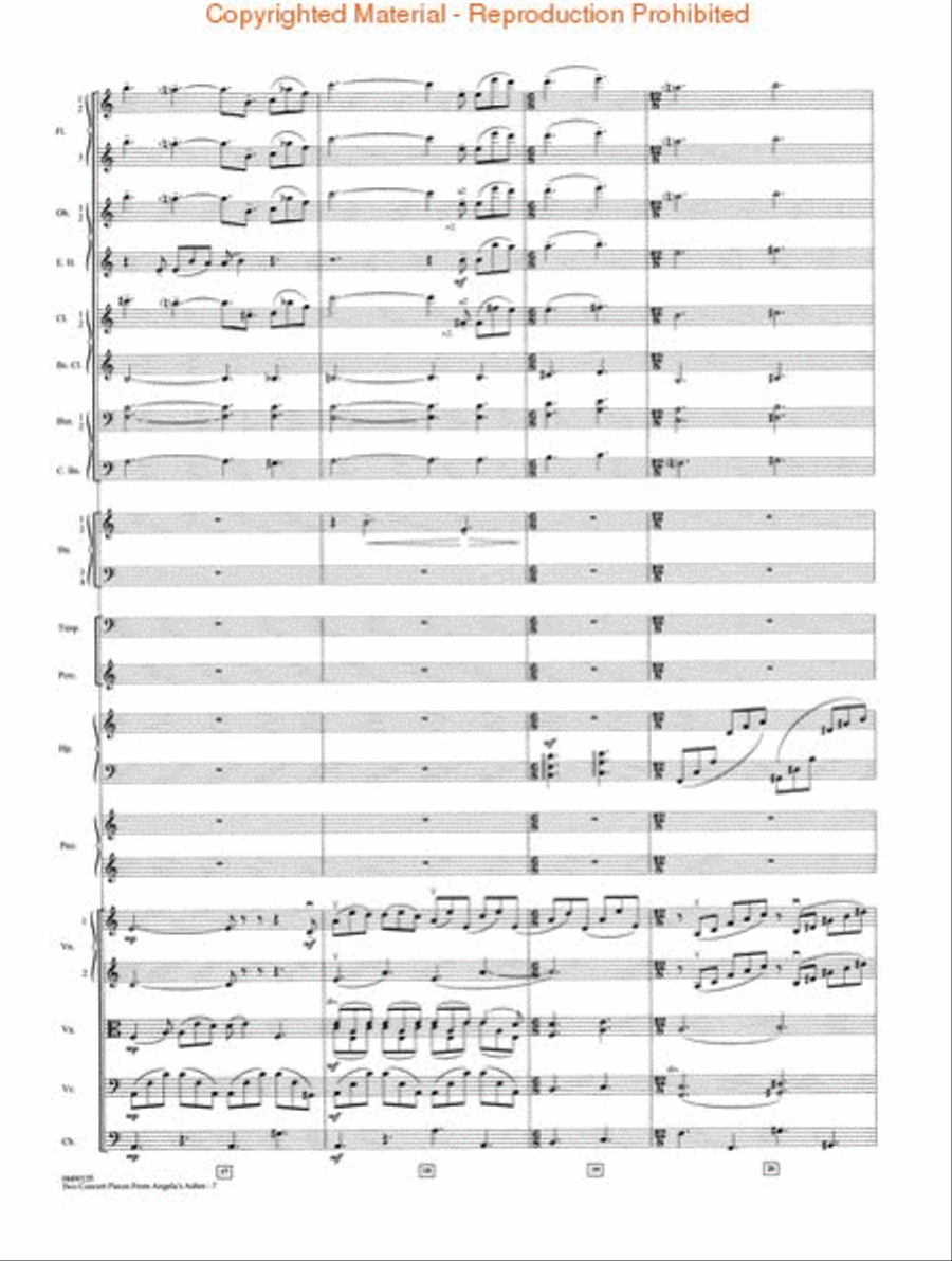 Two Concert Pieces from Angela's Ashes Full Orchestra scores gallery preview page 3