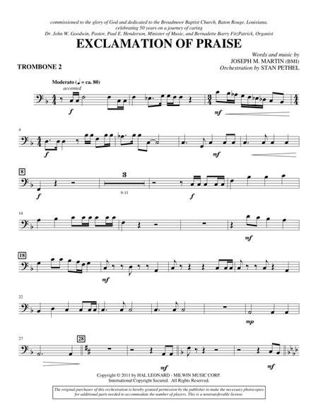 Exclamation Of Praise - Trombone 2
