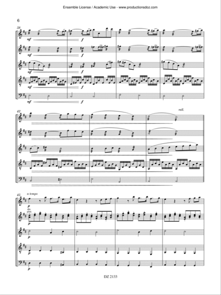 4 pièces Orchestra scores gallery preview page 6