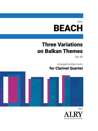 Three Variations on Balkan Themes for Clarinet Quartet