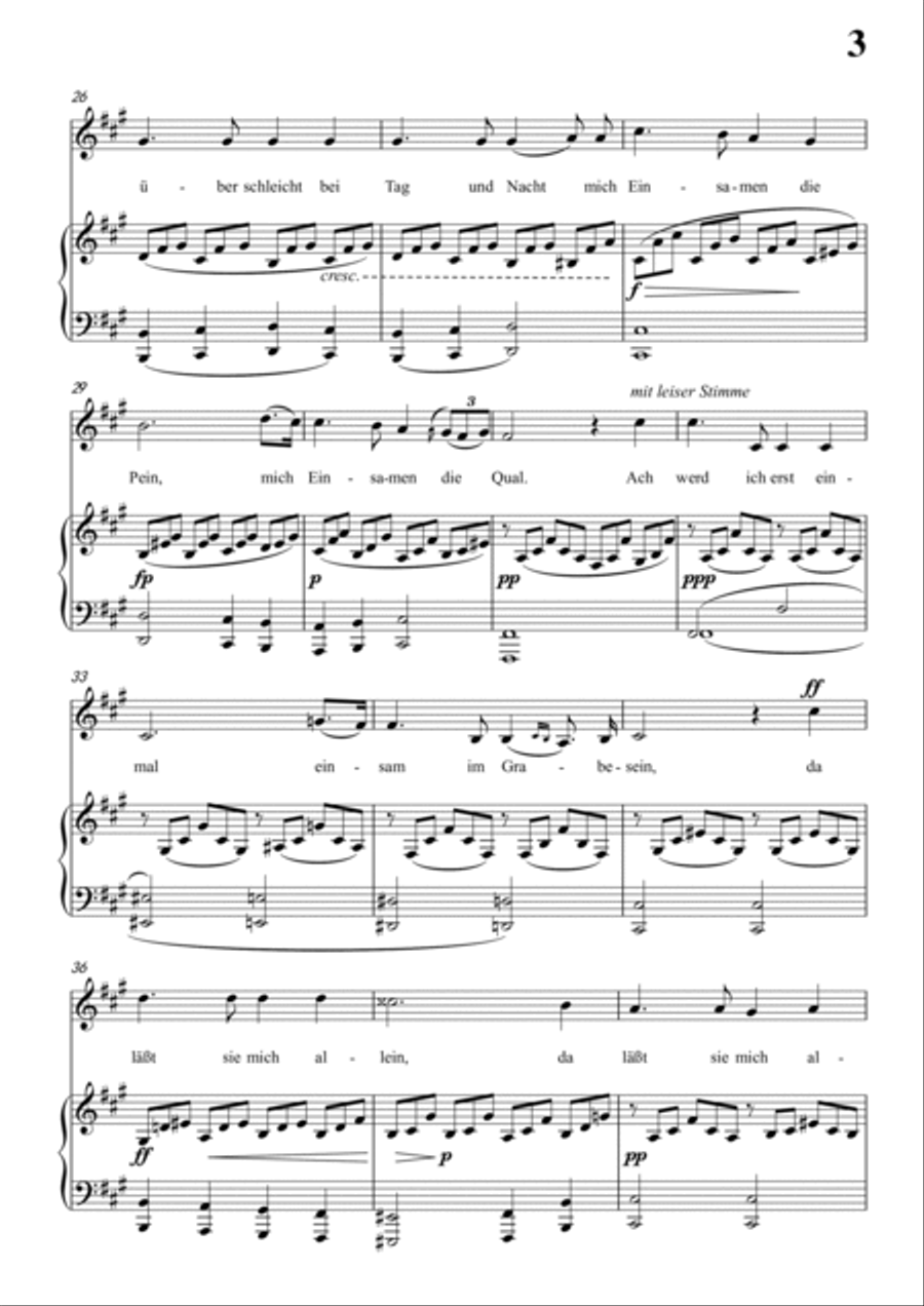 Schubert-Gesänge des Harfners,Op.12 No.1 in #F minor,for Vocal and Piano Voice scores gallery preview page 4