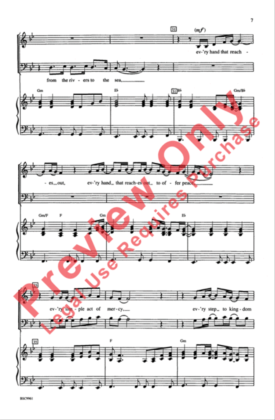 Testify to Love 4-Part scores gallery preview page 6
