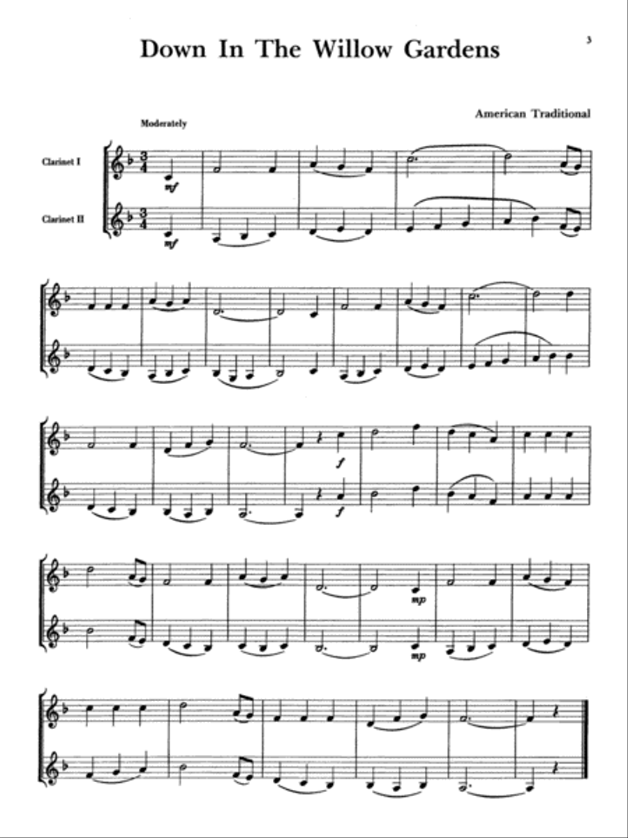 Belwin Master Duets (Clarinet), Volume 1 Clarinet Duet scores gallery preview page 4