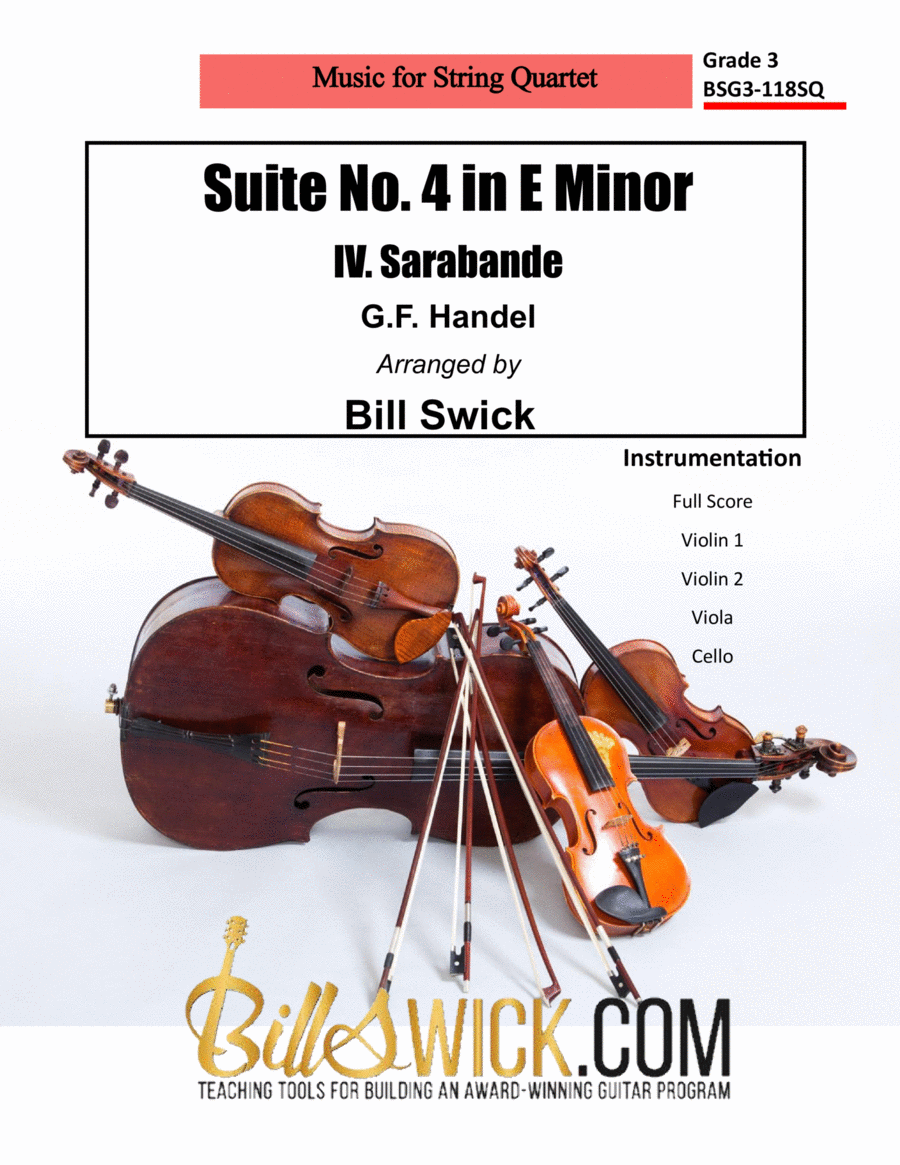 Suite No. 4 in E Minor IV. Sarabande image number null