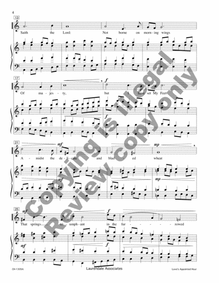 Love's Appointed Hour (Choral Score)