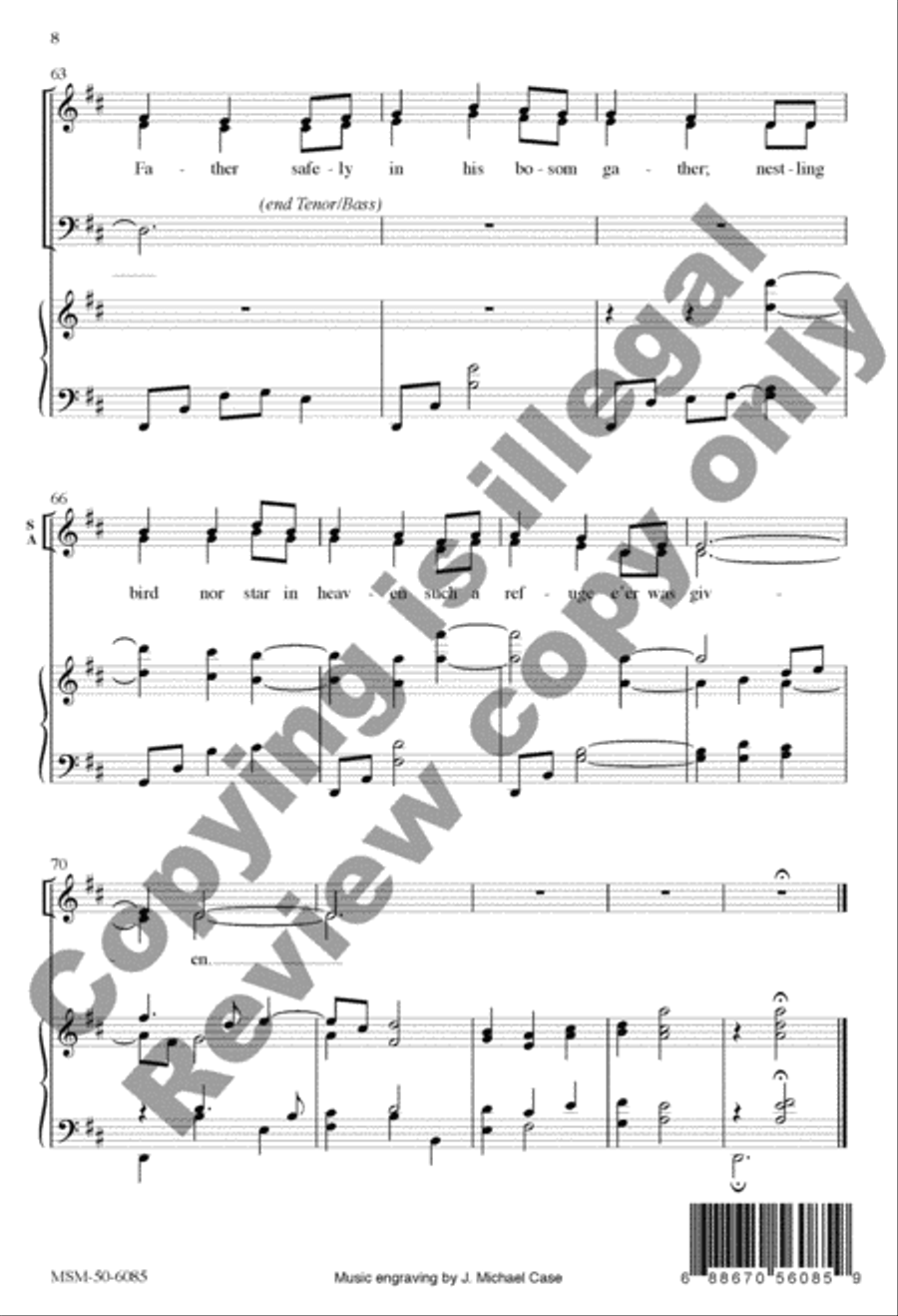 Children of the Heavenly Father 4-Part scores gallery preview page 15