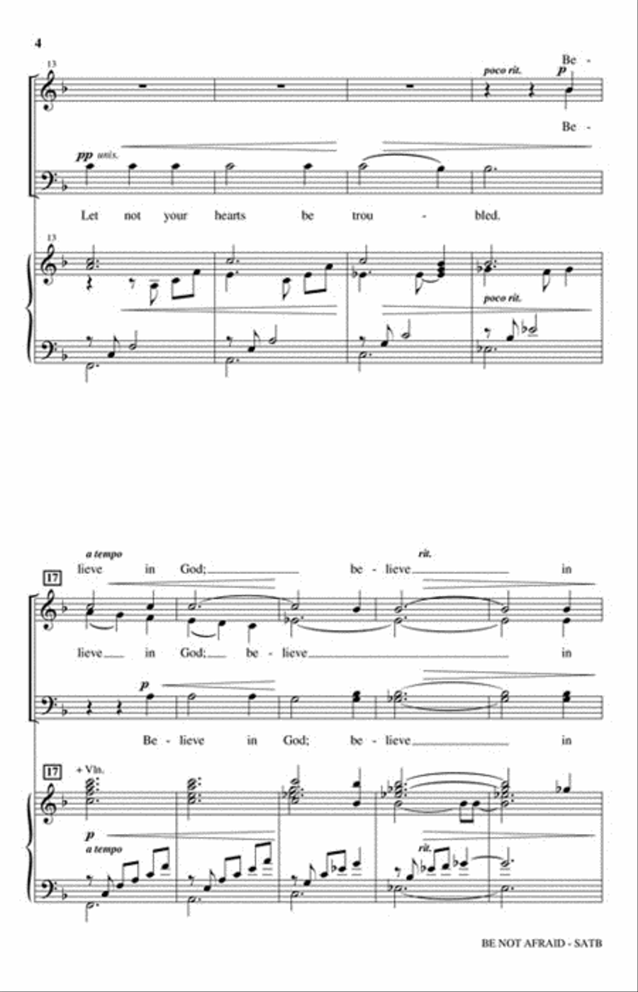 Be Not Afraid 4-Part scores gallery preview page 3