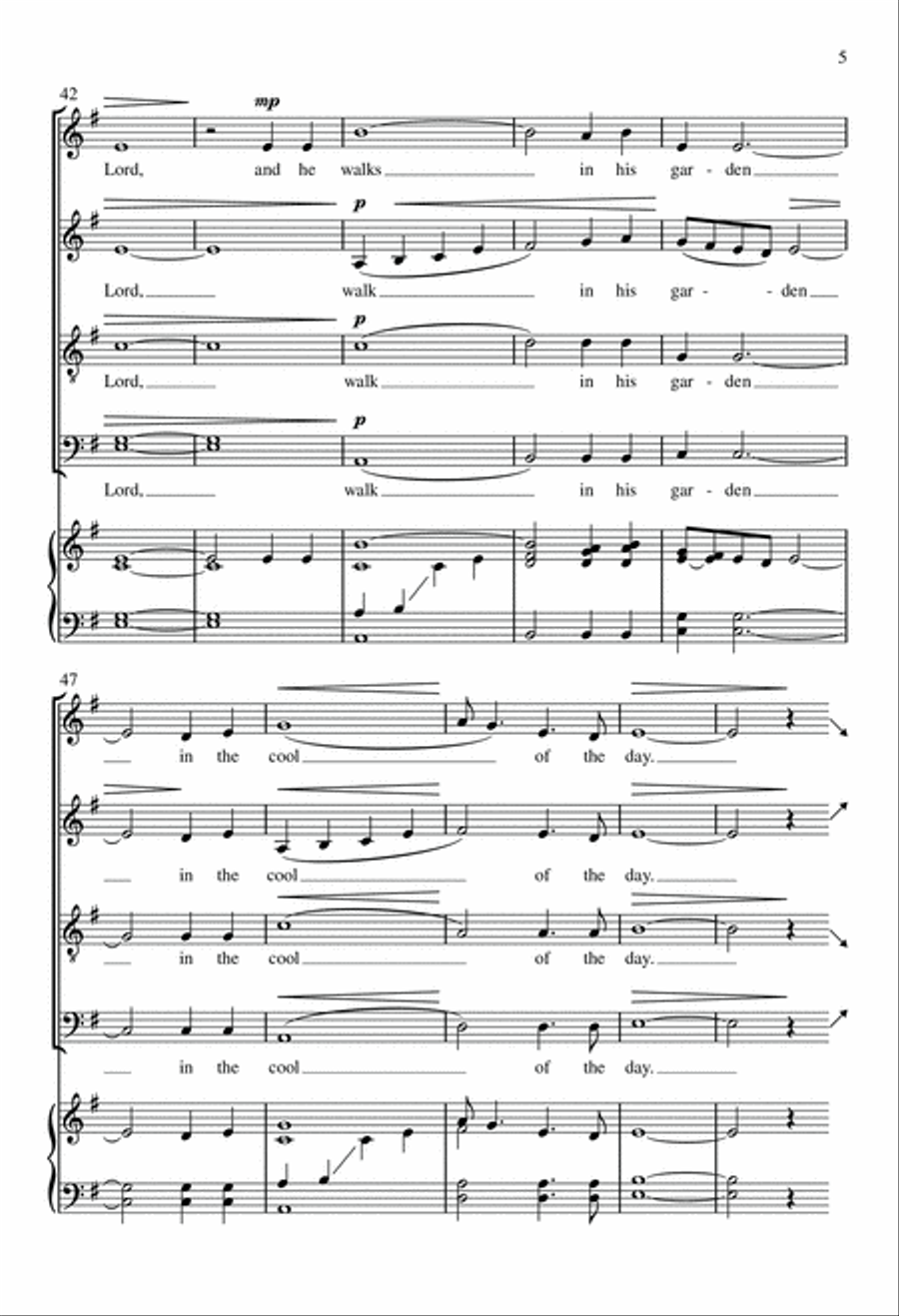 Now Is the Cool of the Day 4-Part scores gallery preview page 5