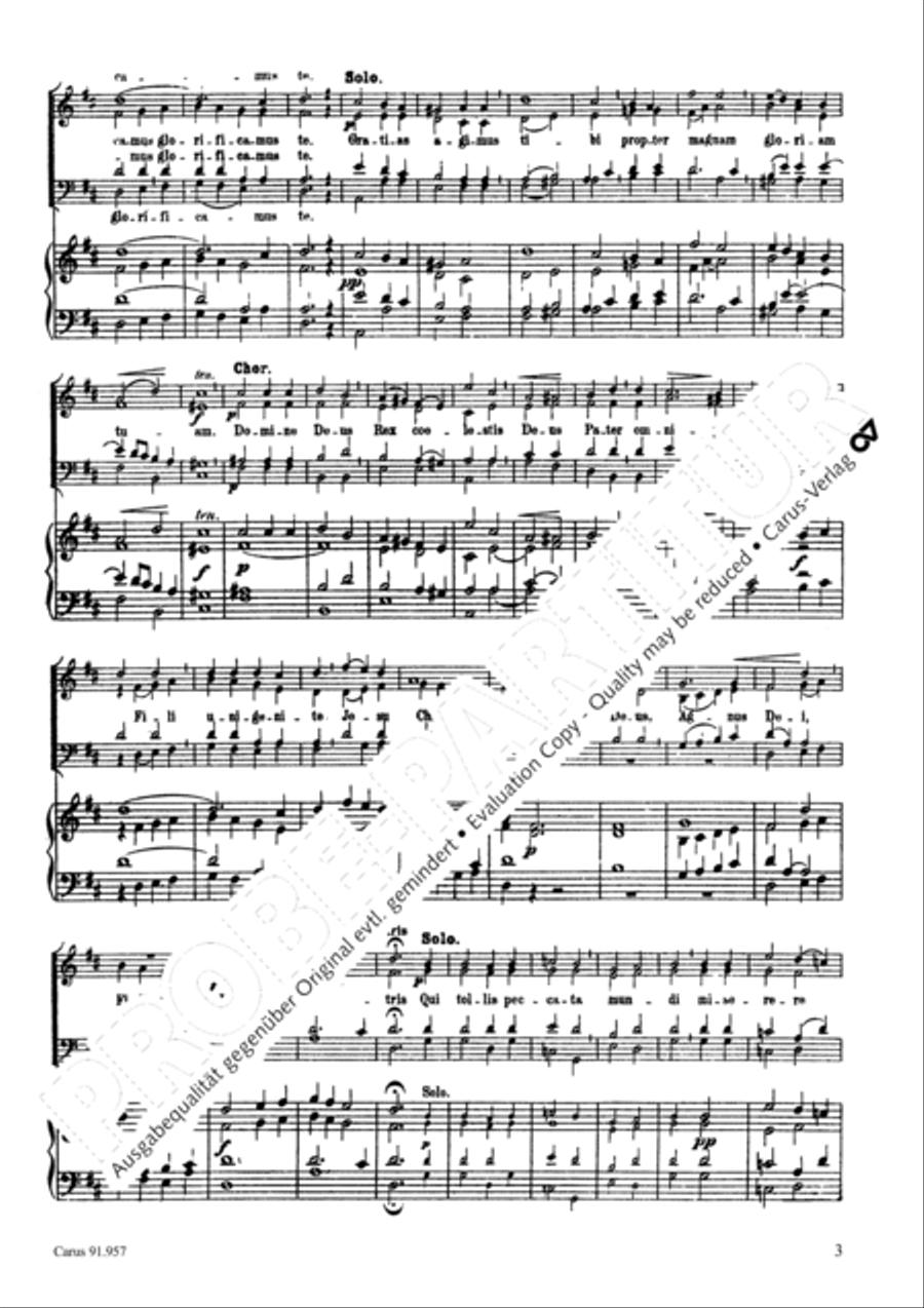 Missa Sancta Cacilia 4-Part scores gallery preview page 4