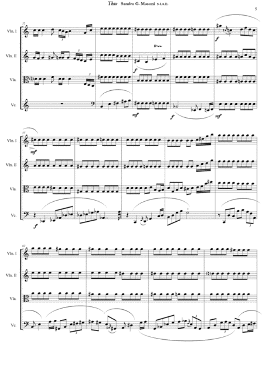 Thus (score) Thus (score) String Quartet scores gallery preview page 5