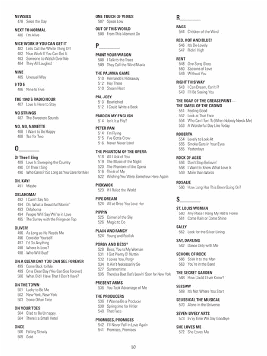 The New Broadway Fake Book Voice scores gallery preview page 7
