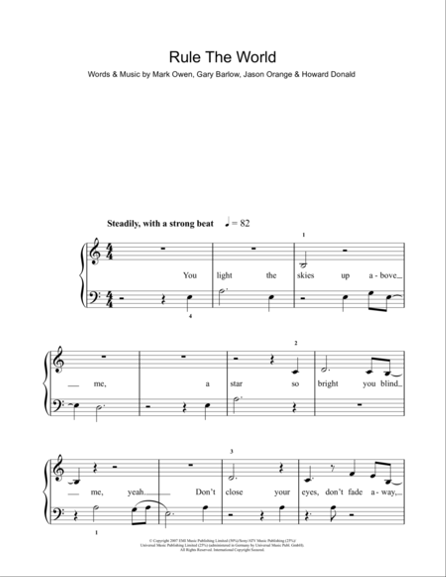 Rule The World Voice scores gallery preview page 1