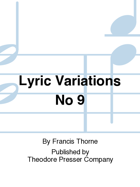 Lyric Variations No 9