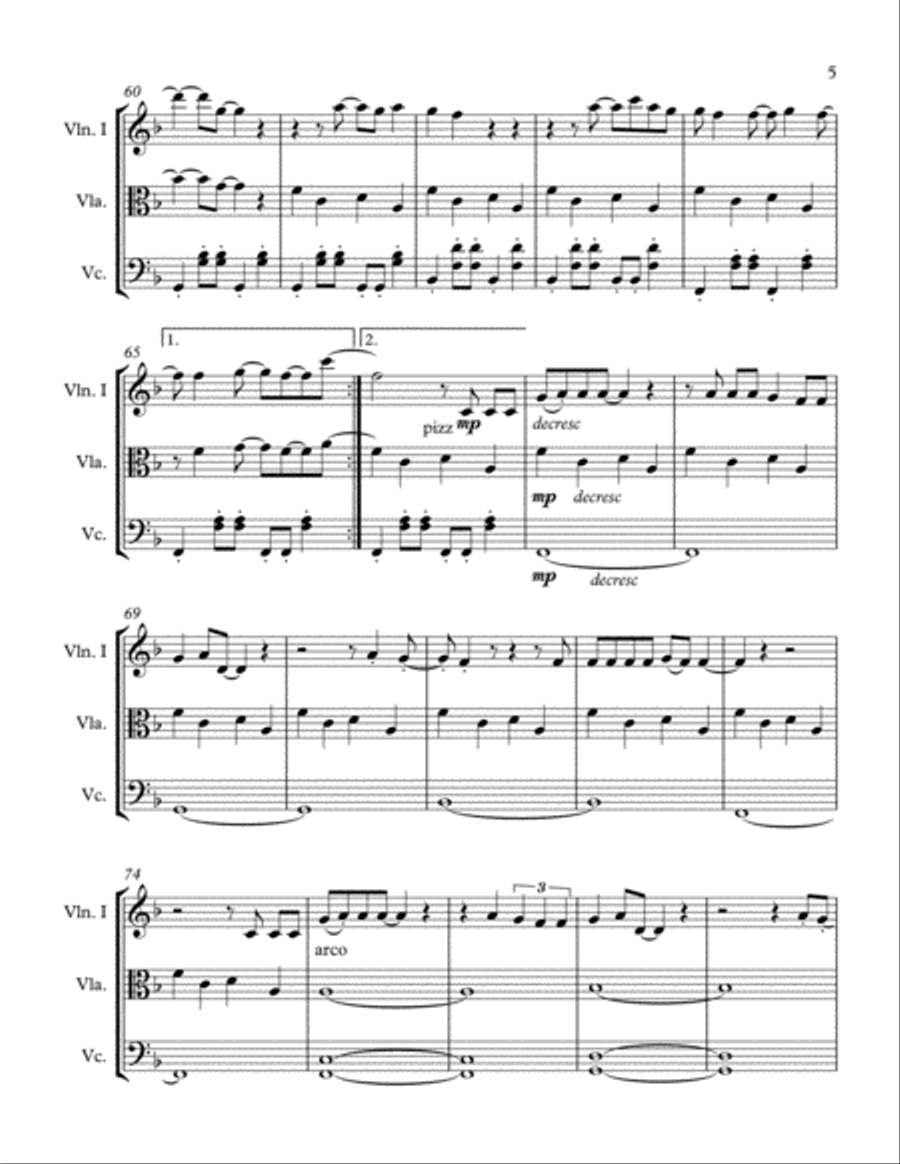 Marry You String Trio scores gallery preview page 6
